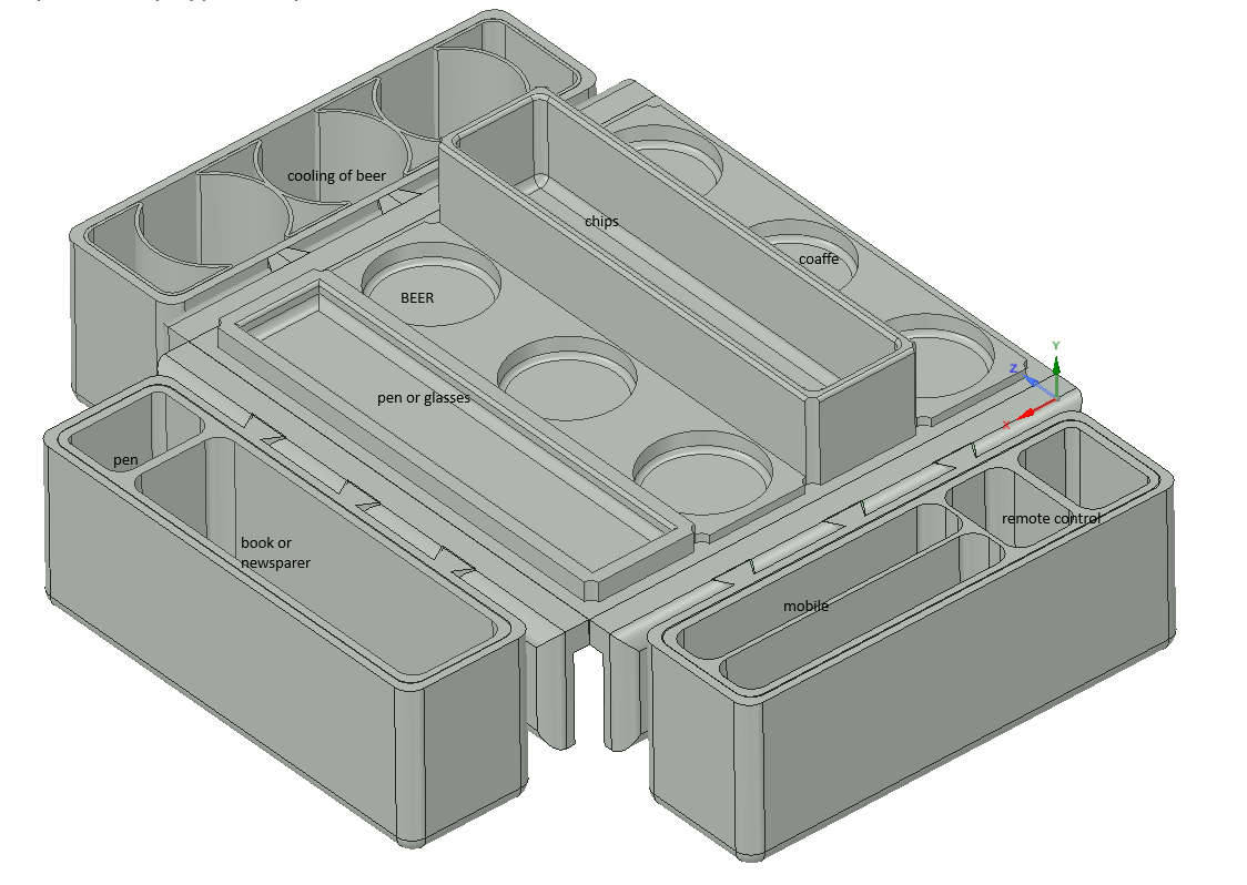 Stolik na gauc coffee table 3D model