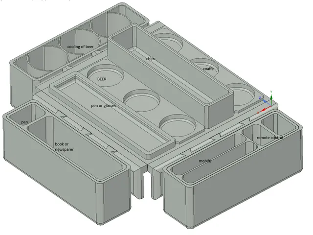 Stolik na gauc coffee table