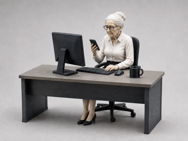 alte Sekretärin / Old Secretary