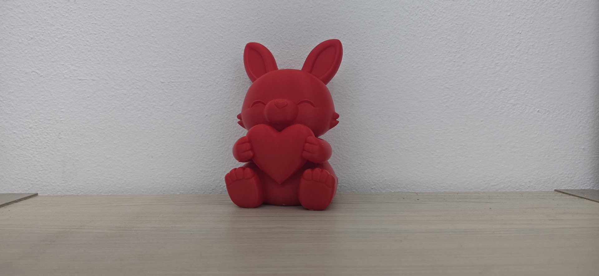 Cute Bunny with Heart Statue