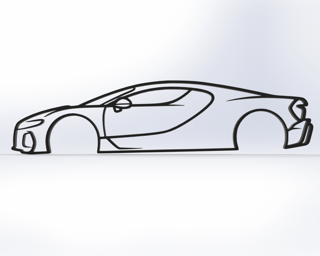 Bugatti Tourbillon 2D Wall Art