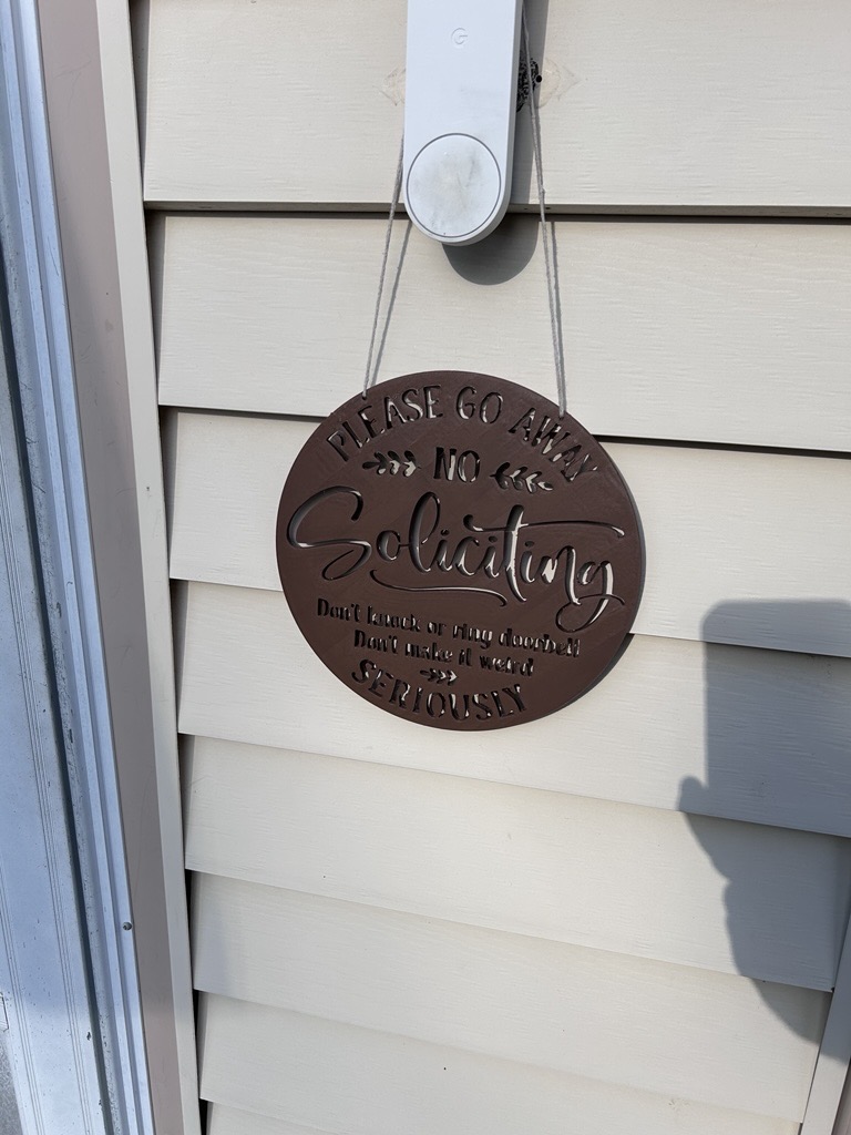 No Solicitation Sign