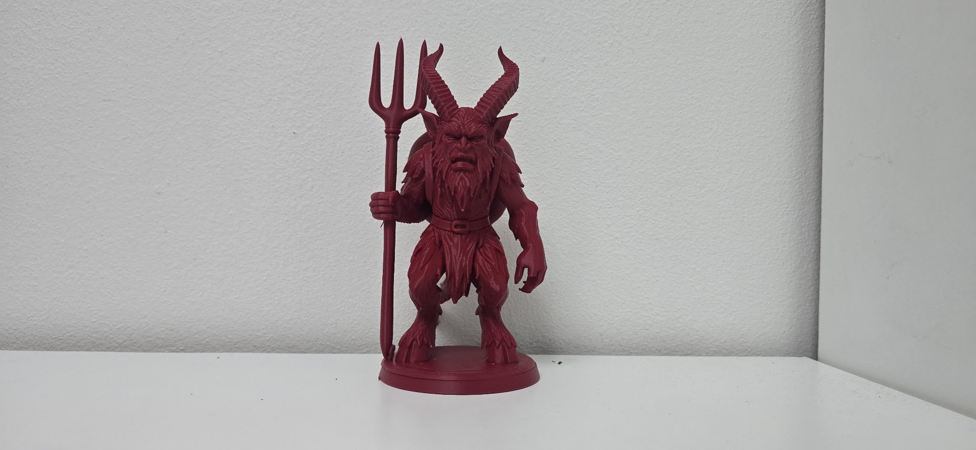 Halloween Hellfire Krampus – Red Demon with Trident