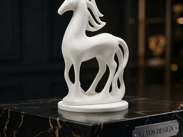 Elegant Abstract Horse Statue
