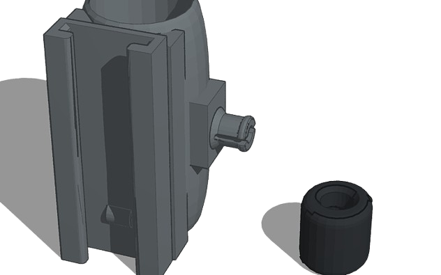 Nerf scope tatical (WITH A MOVING ADJUSTMENT but  does not adjust it)