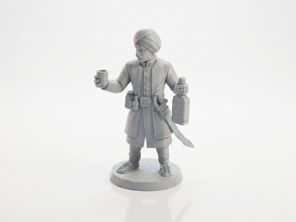 Turban Warrior Figurine Fantasy 3D Printable