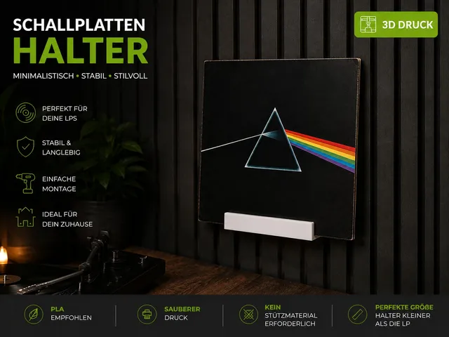 Schallplattenhalter – Wandhalter für Vinyls