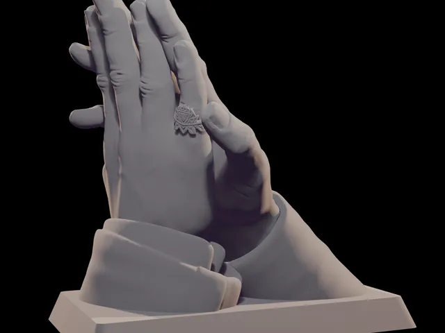 Good omens season 2 dancing scene hands sculpture
