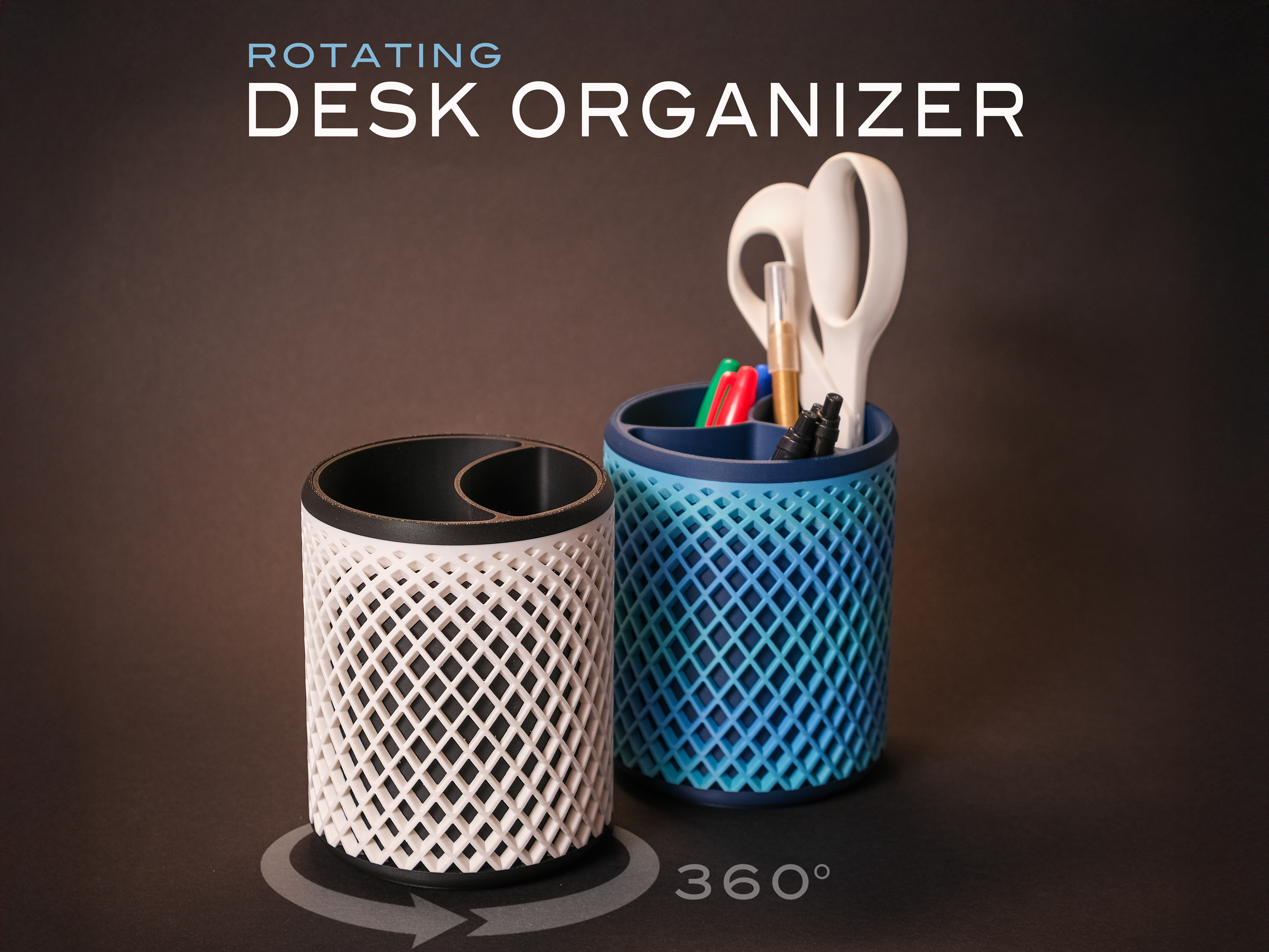 360° Rotating Desk Organiser