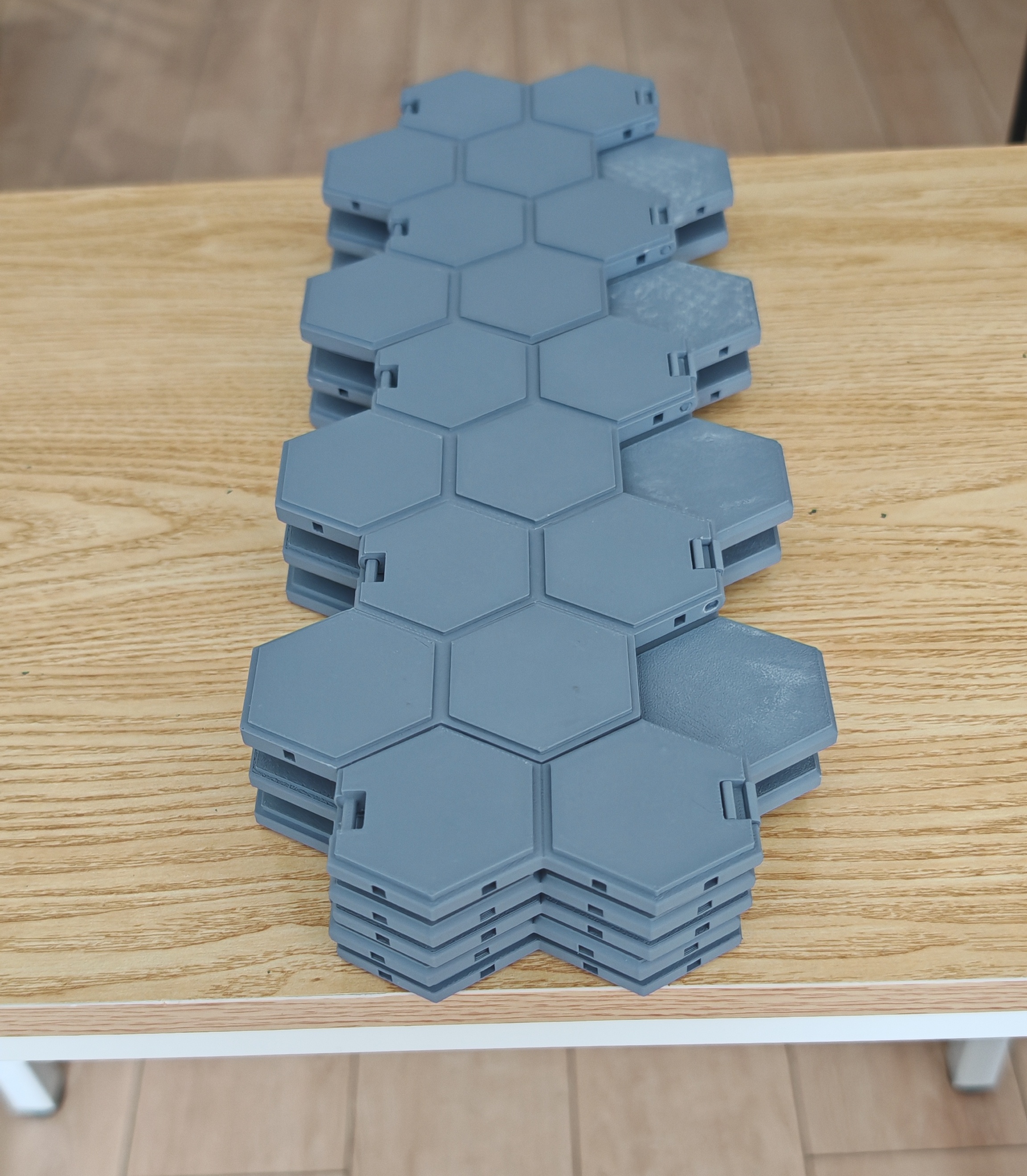 Miniatura 2 do modelo 3D Foldable battlefield with hexagonal grid