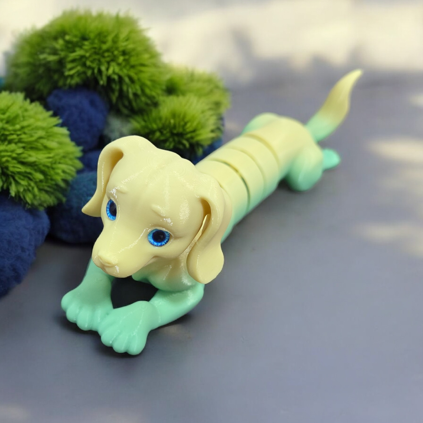 Articulated Wiener dog - 6mm glass eye compatible