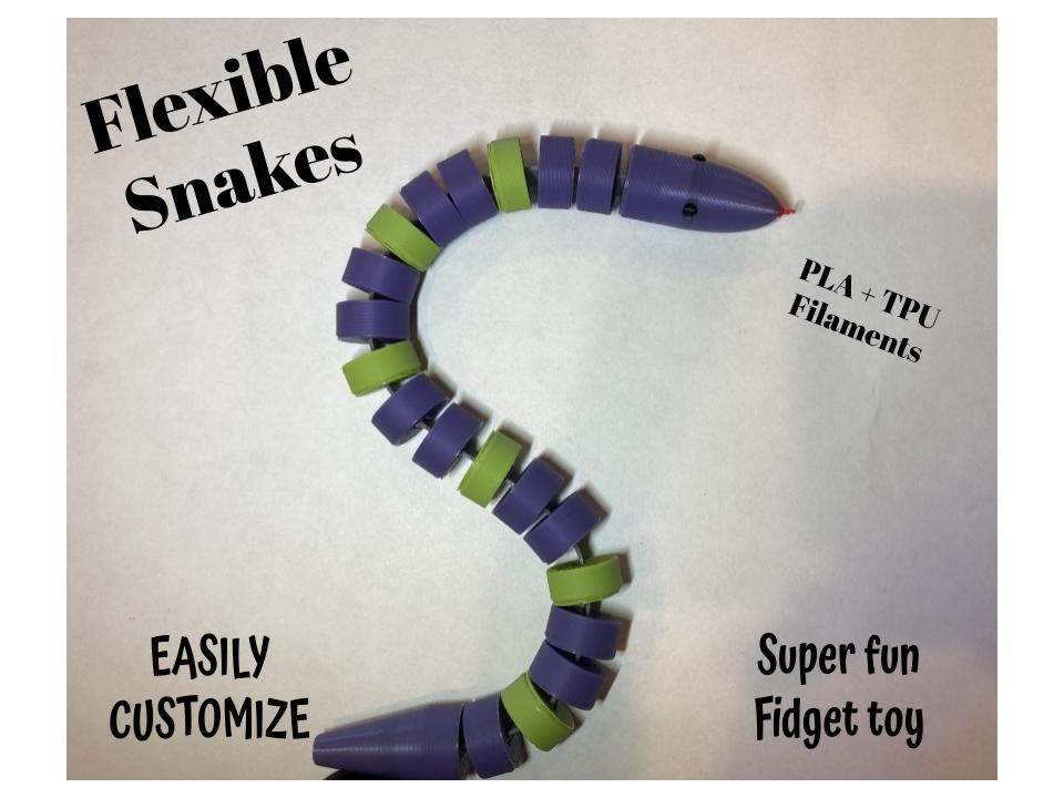 Flexible Snake PLA + TPU Customizable