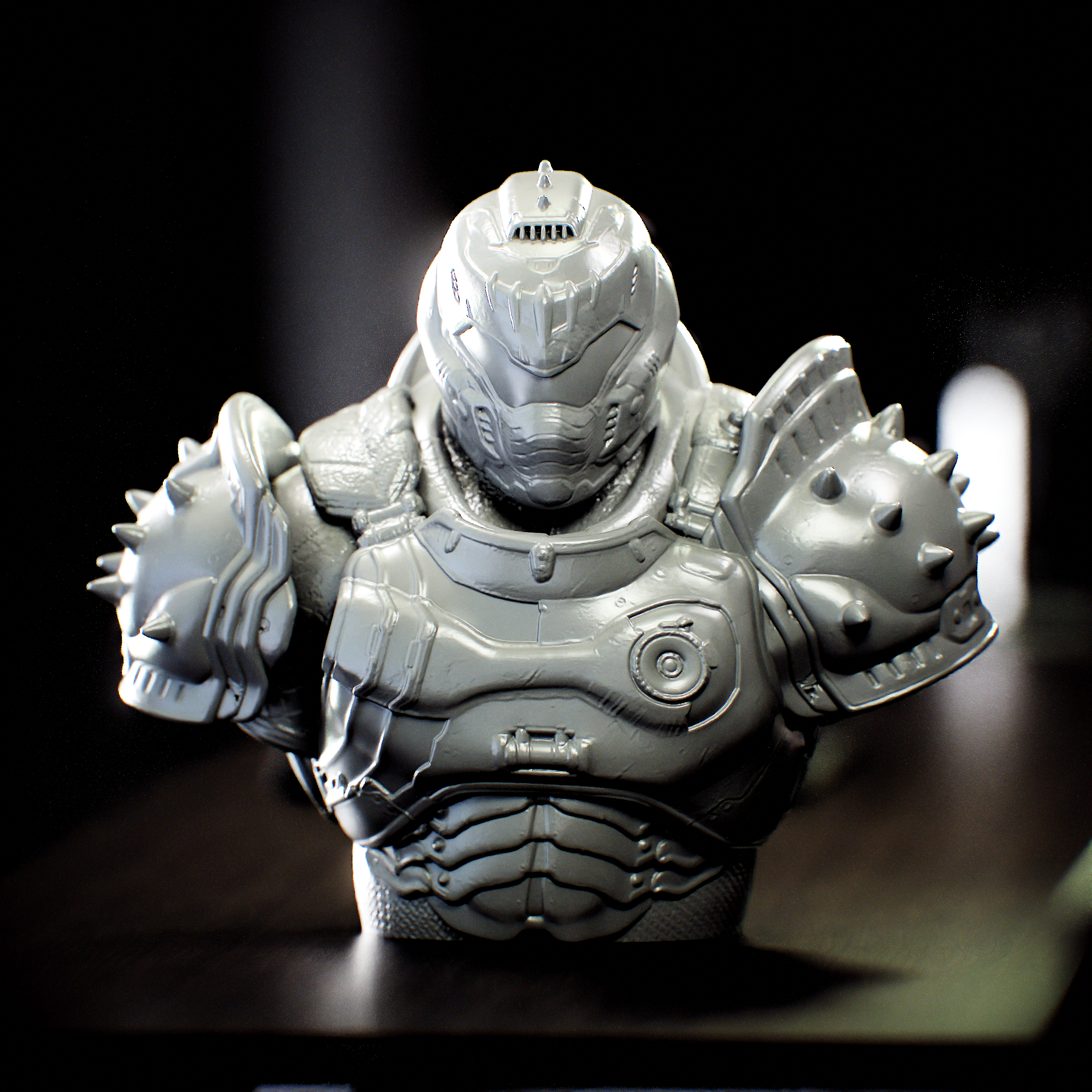 Slayer Bust of Doom The Dark Ages Fan Art - Busto de Slayer of Doom Dark Ages