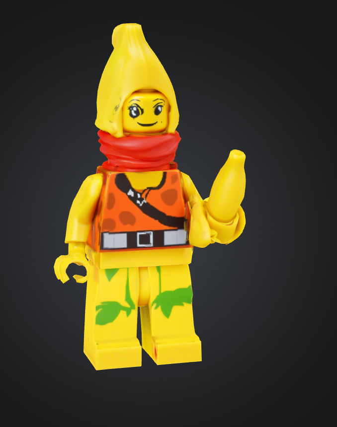 Lego Peely Banana Minfigure