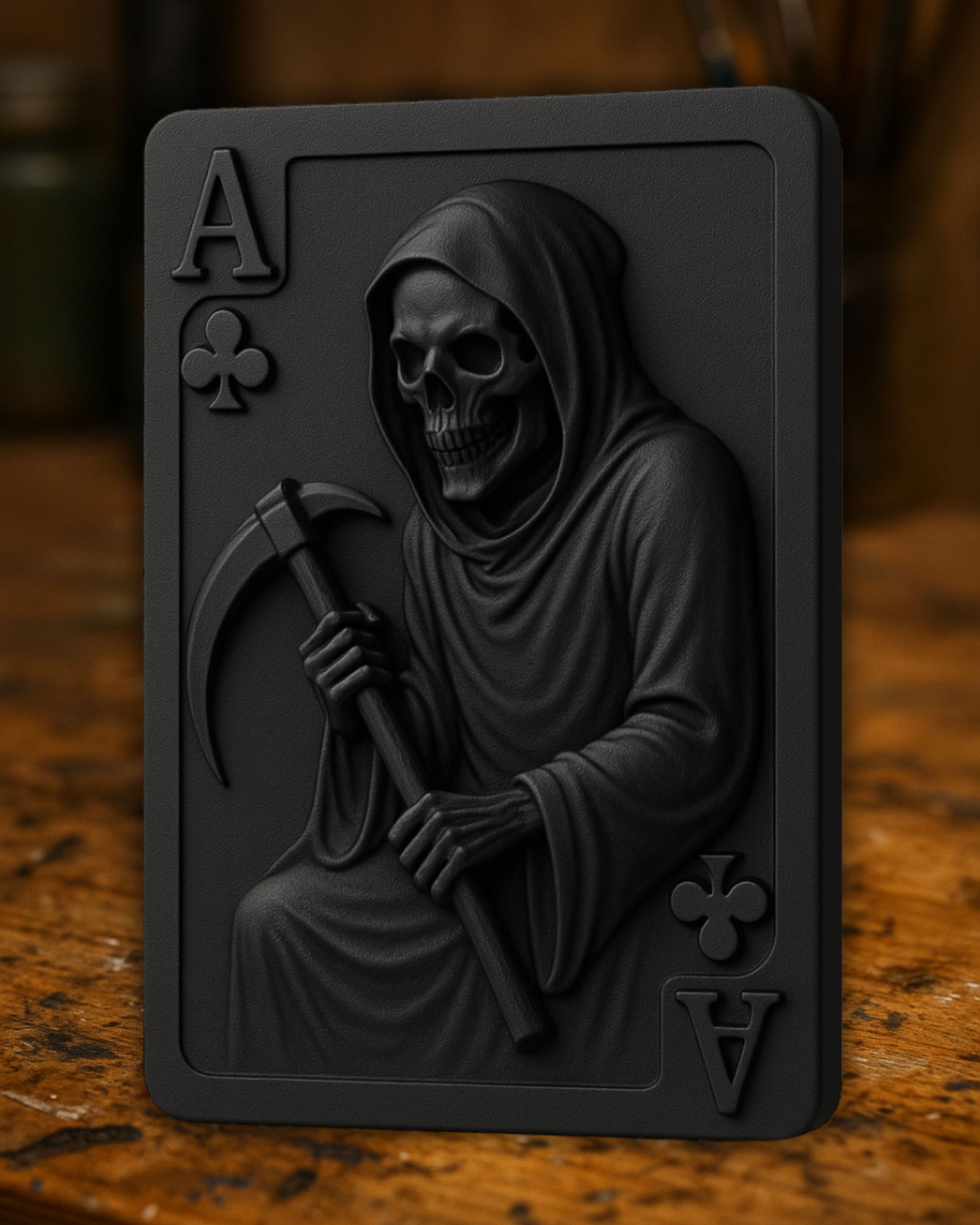 Ace of Clubs – Grim Reaper Playing Card