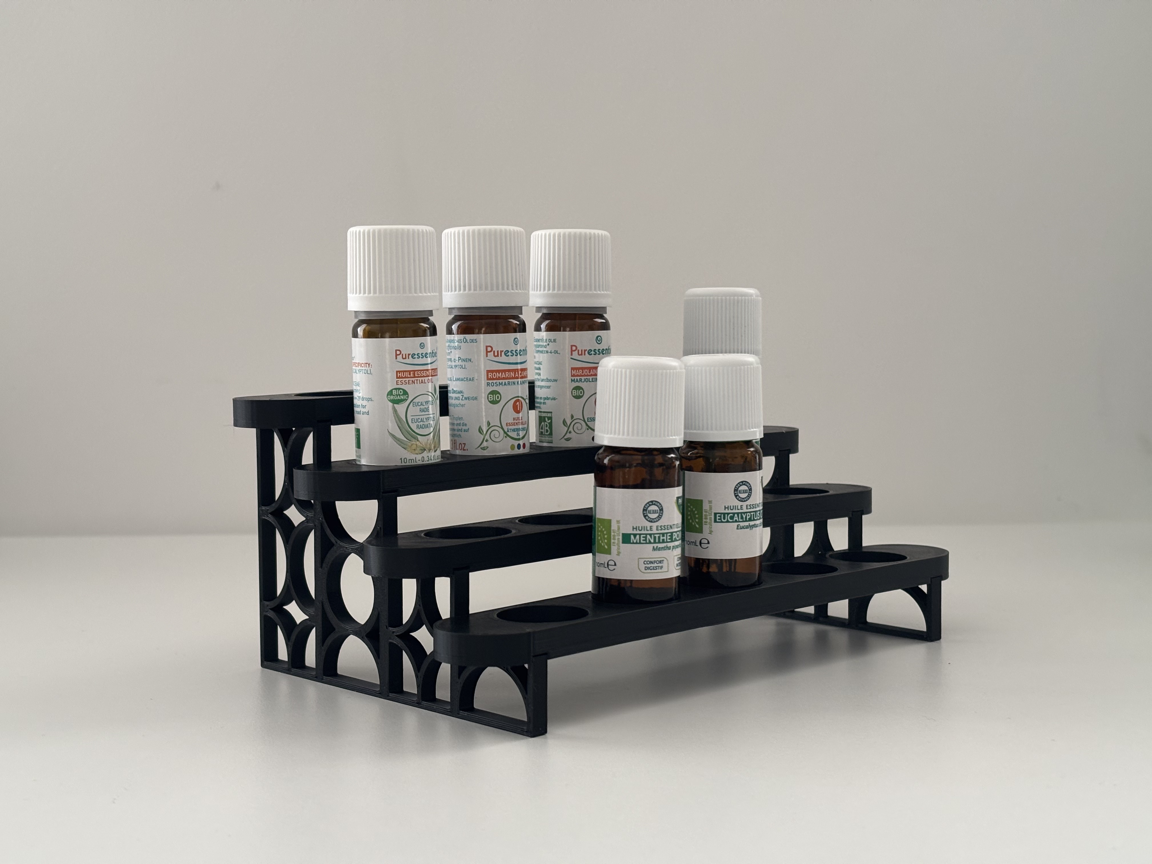 Stand for essential oil bottles