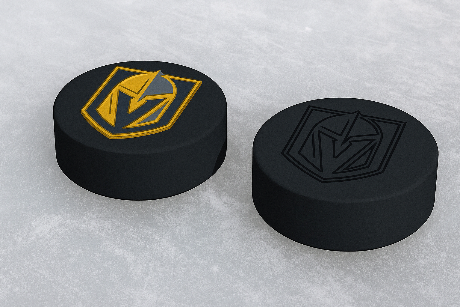 Vegas Golden Knights NHL Hockey Puck Logo