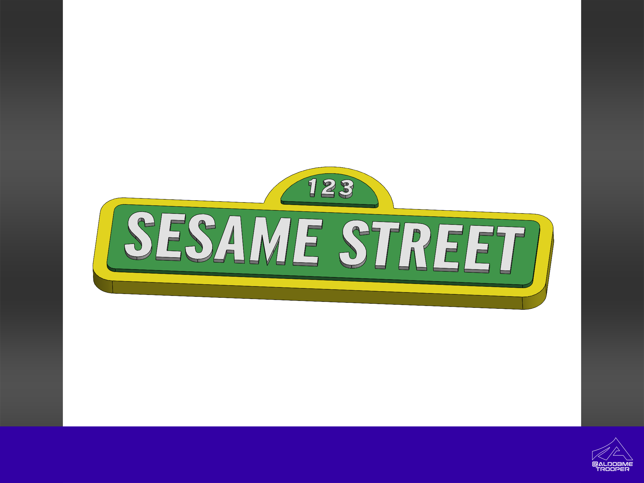Sesame Street 3D logo