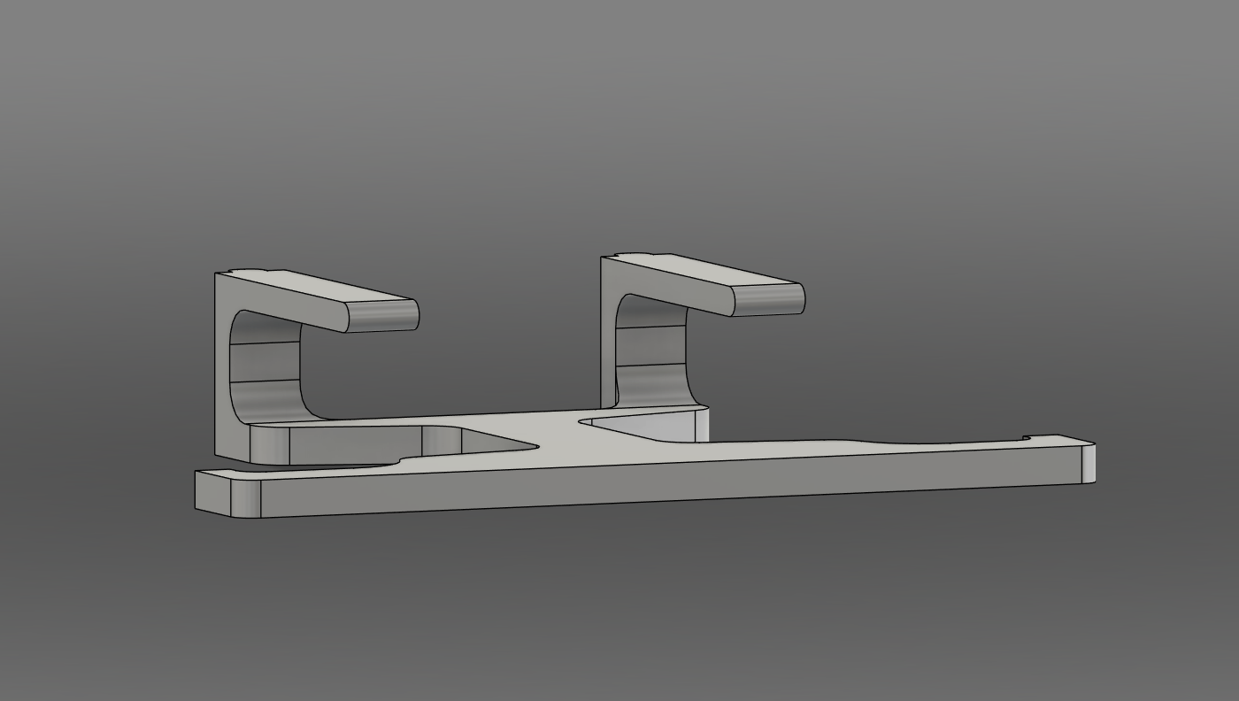 VESA 100 Cable holder behind monitor. No screws needed! — miniatura 6