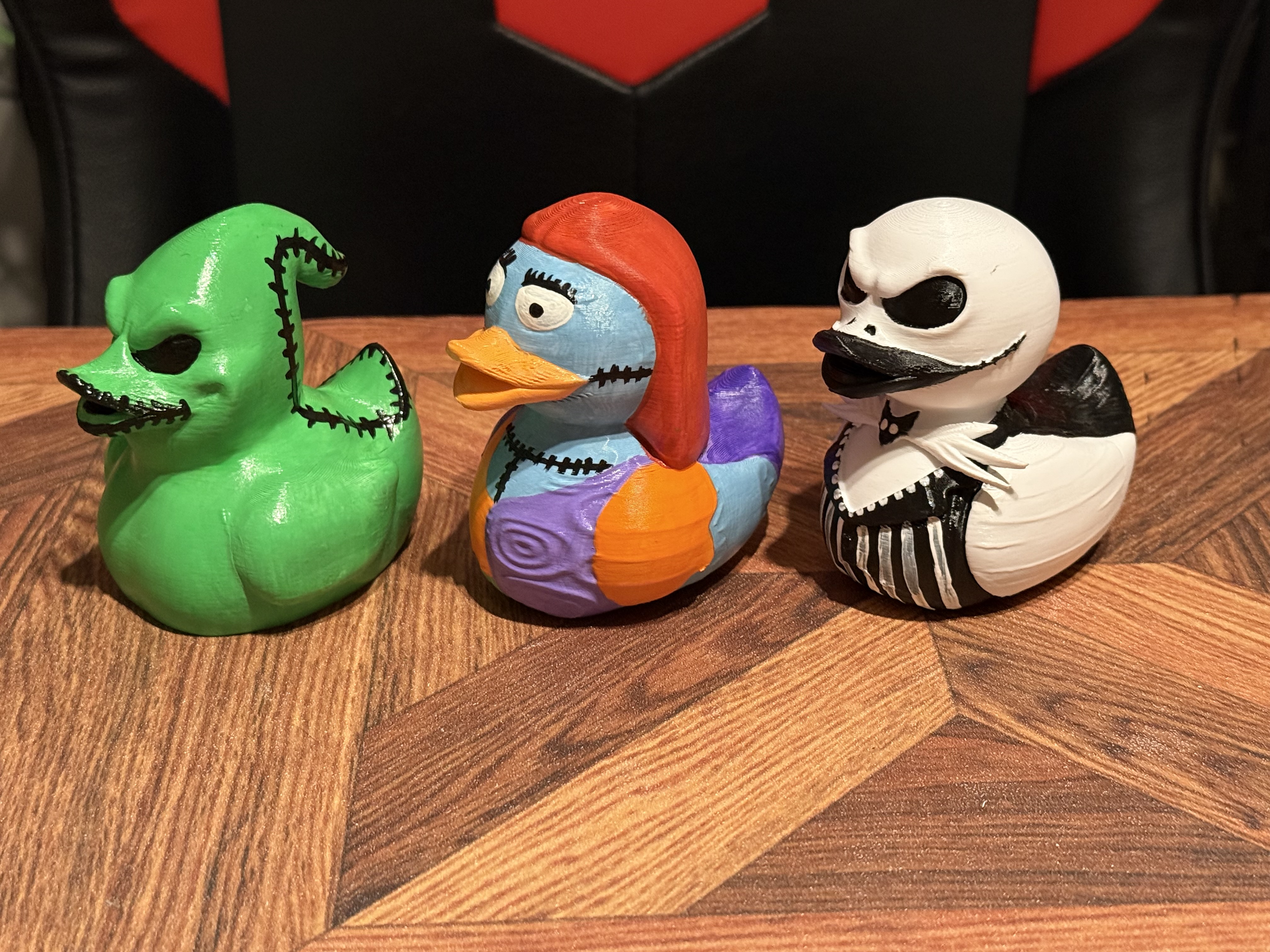 Jack, Sally, Oogie Boogie Ducks (replica of the Tubbz duck toys)