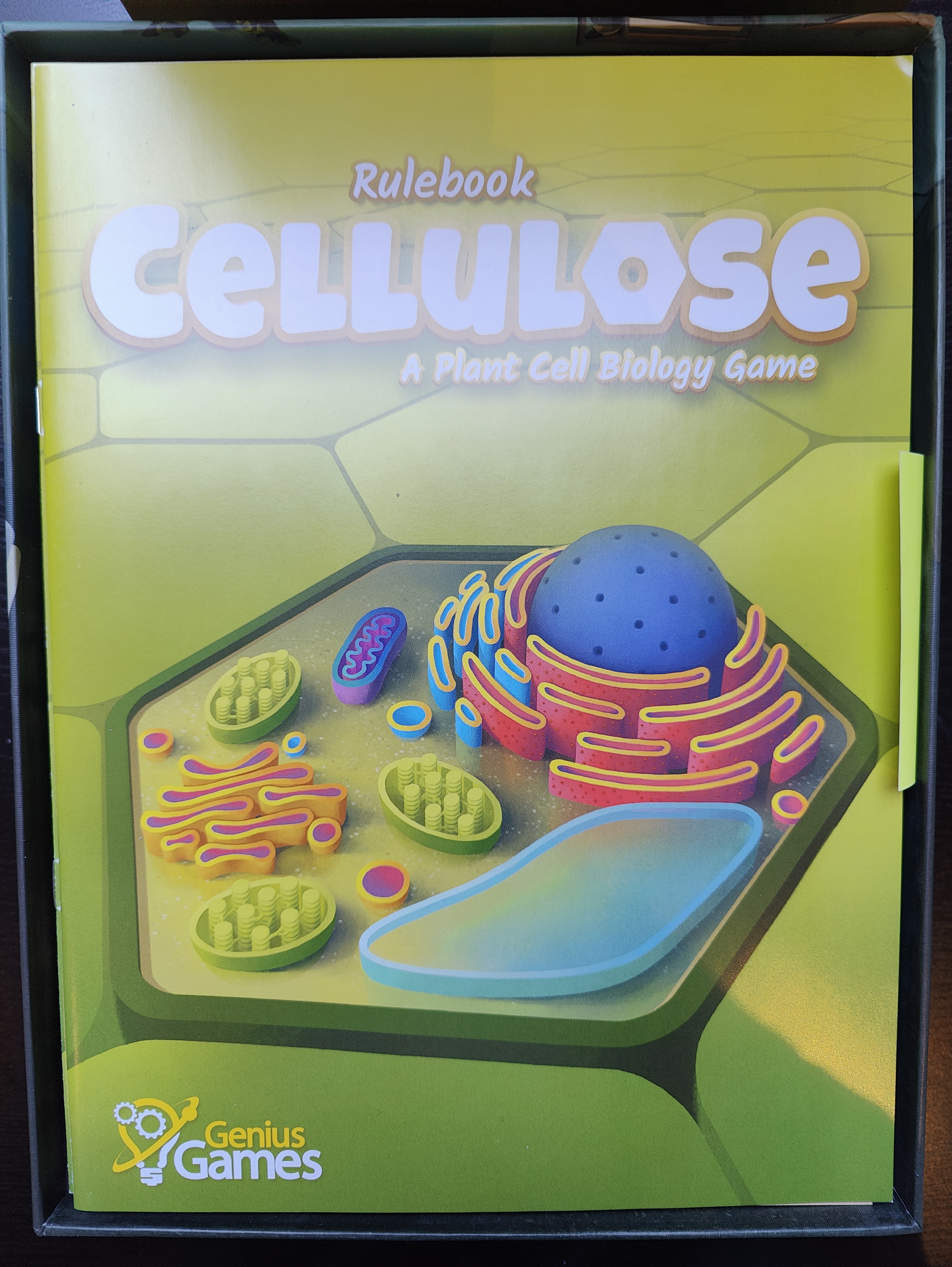 Cellulose boardgame organizer