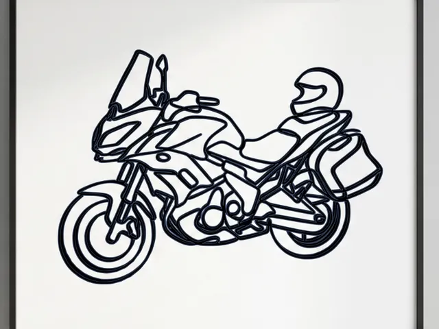 Minimalist Motorcycle Wall Art
