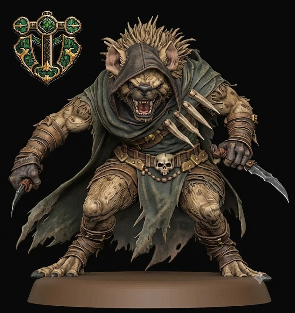 Gnoll Rogue — miniatura 2