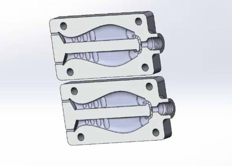 Soft Bait Injection Mold – 2 Fish Lures