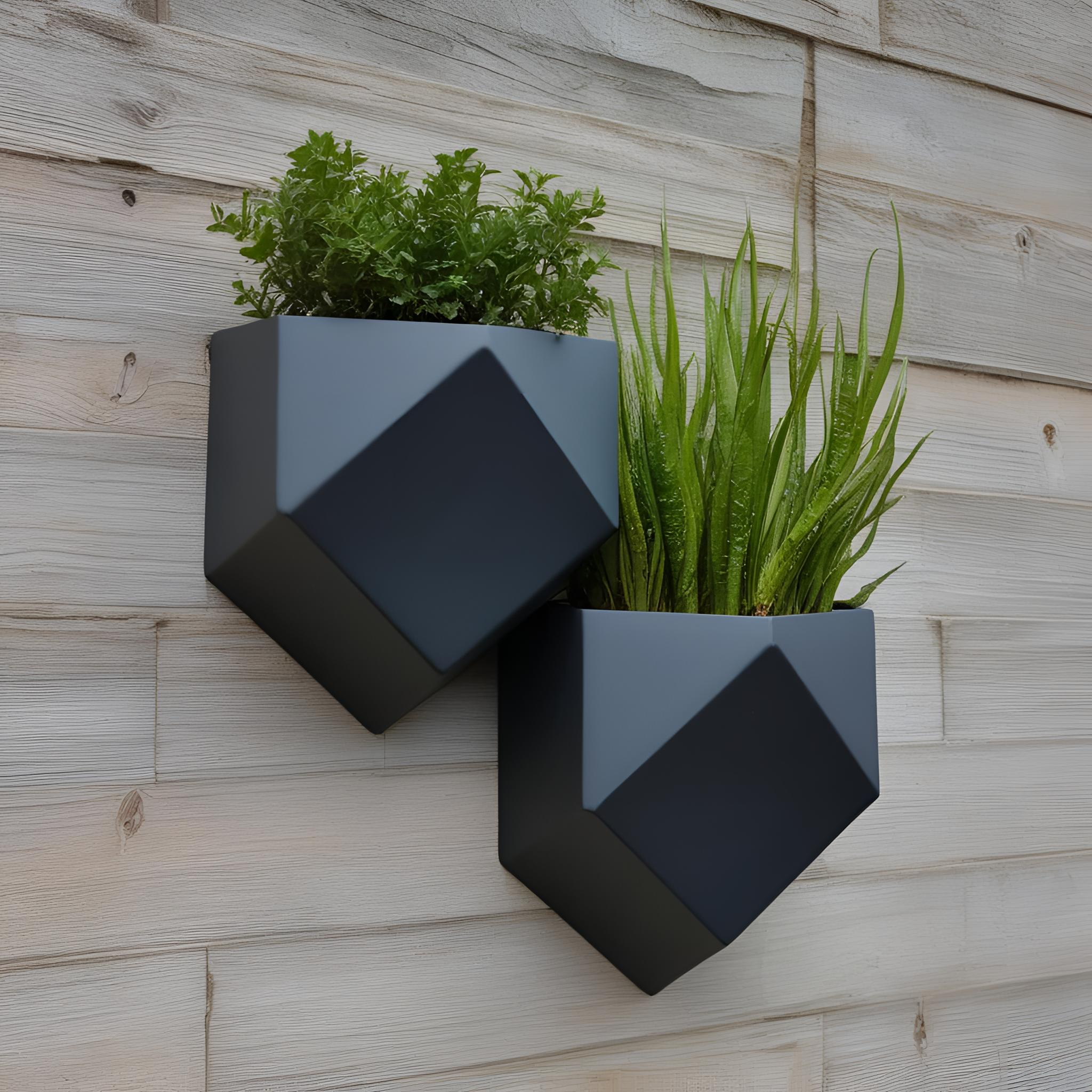 Modern Wall Hanging Low Poly Planter