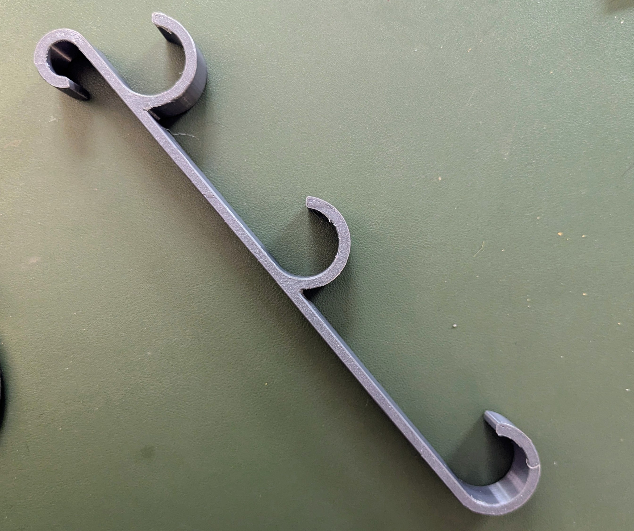 Fishing Pole Garage Door Hanger - REV2