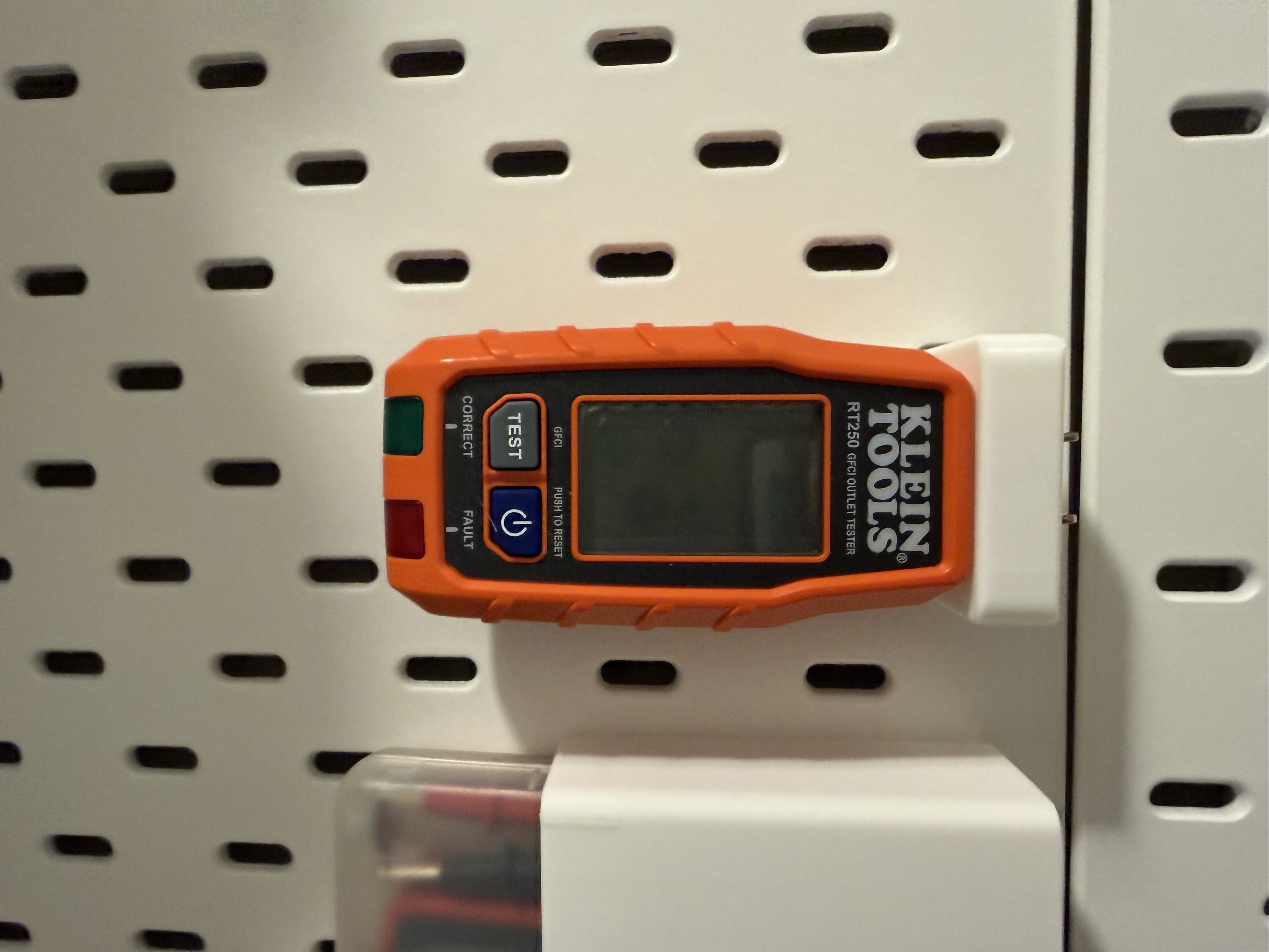 GFCI Outlet Tester Ikea Skadis Mount