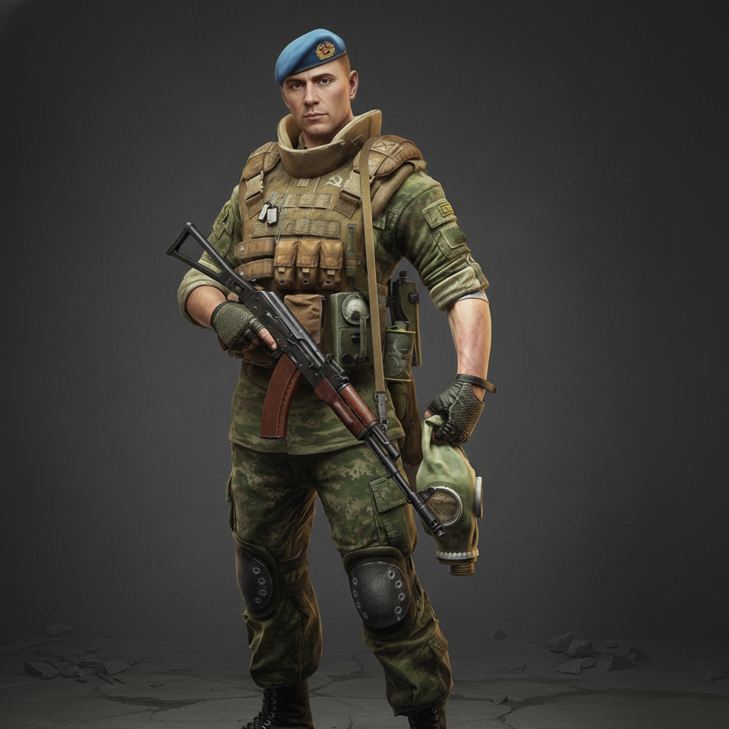 3D Model Russian Spetsnaz VDV Airborne Operator 2025 / Спецназ ВДВ