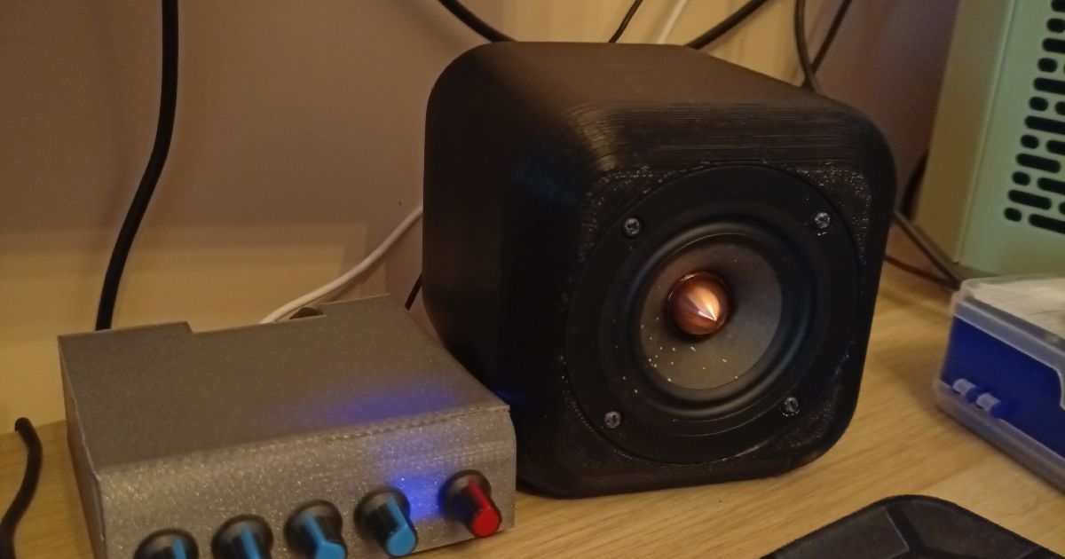 Dayton Audio PS95-8 Speaker Enclosure by JB | Download free STL