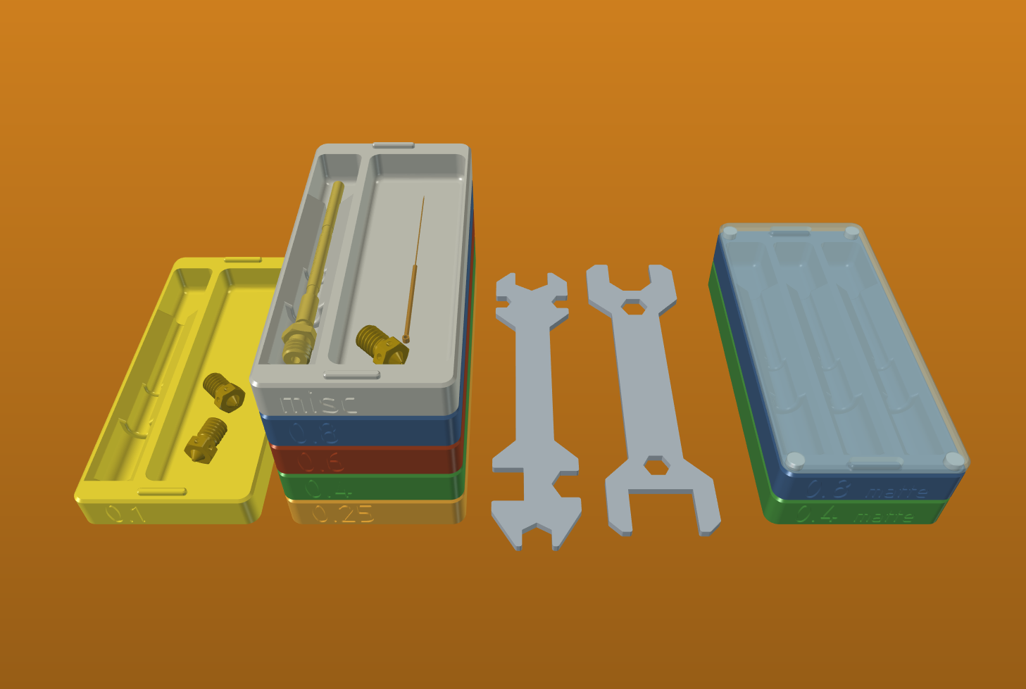 Stackable Nextruder Nozzle Box — miniatura 2