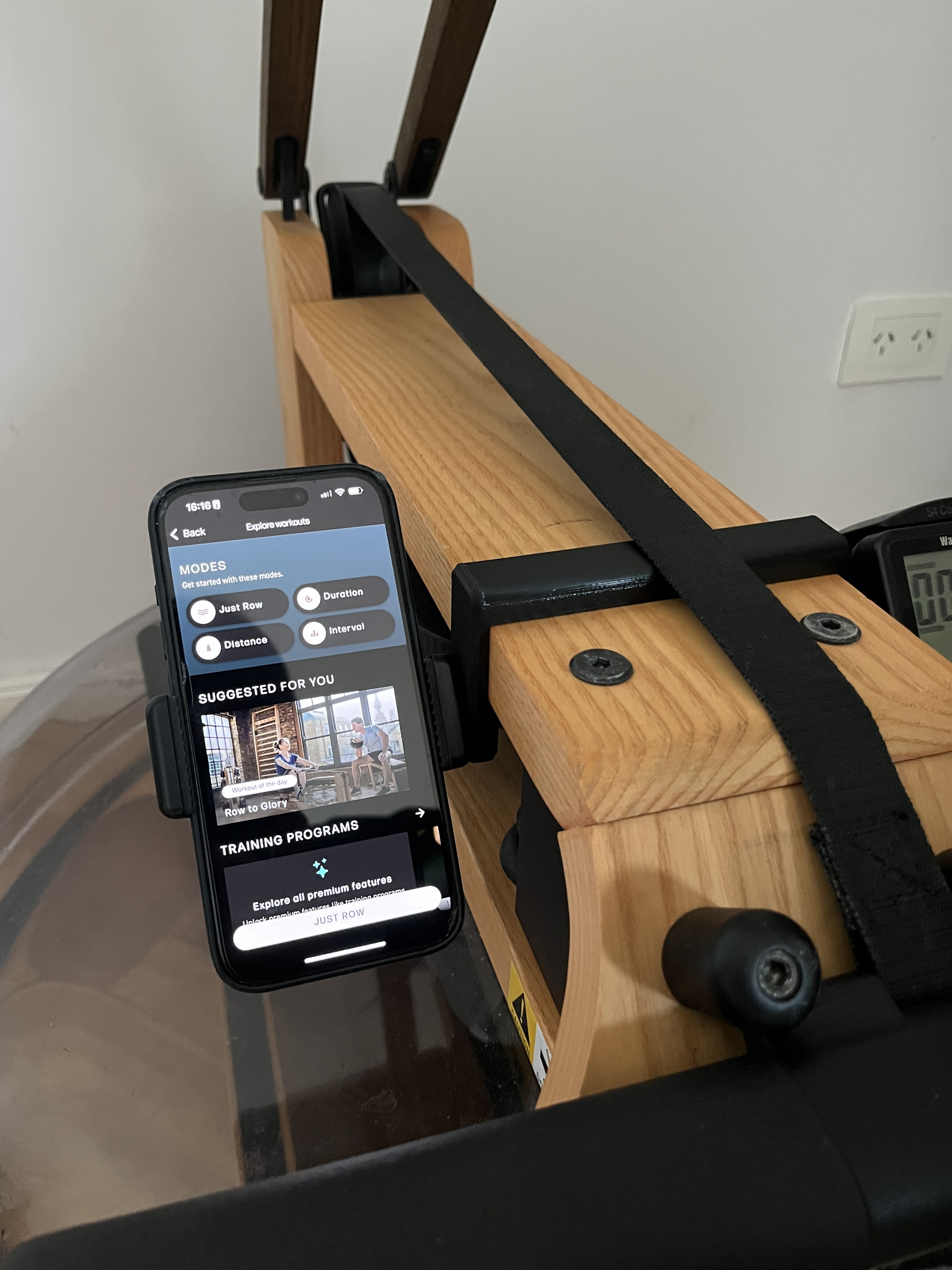 WaterRower Phone Holder Adapter