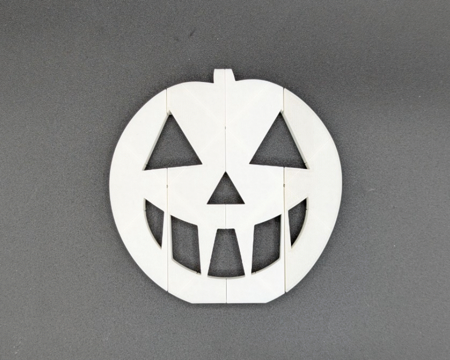 Origami Halloween Jack-o'-Lantern