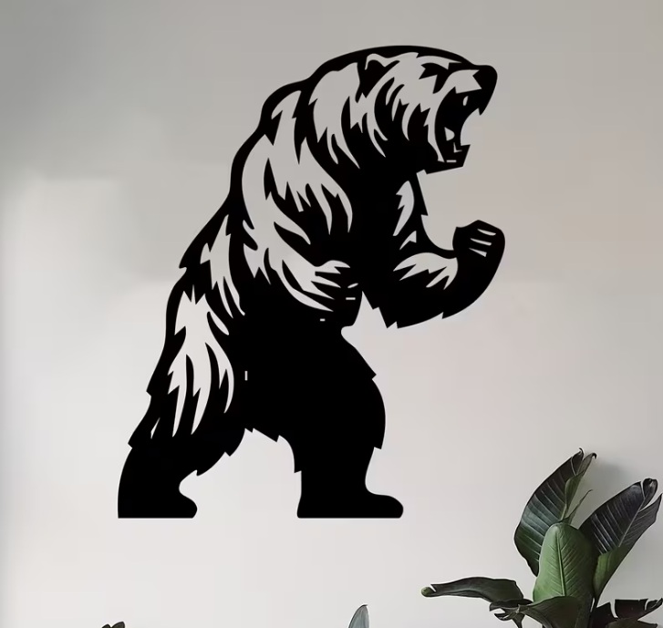 Fierce Bear Wall Art
