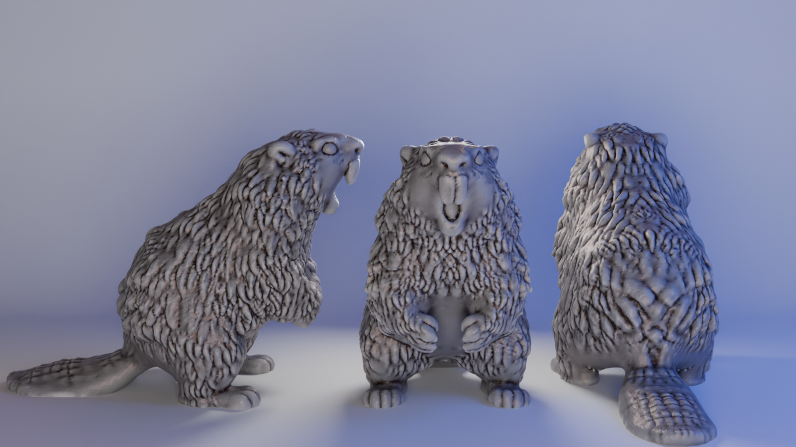 Giant Angry Canadian Beaver 17mm & 25mm (DND / TTRPG)