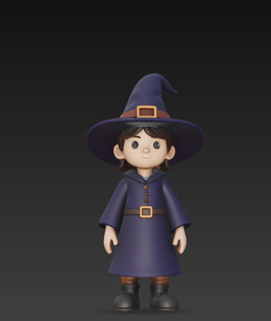 Miniatura 4 do modelo 3D the little wizard