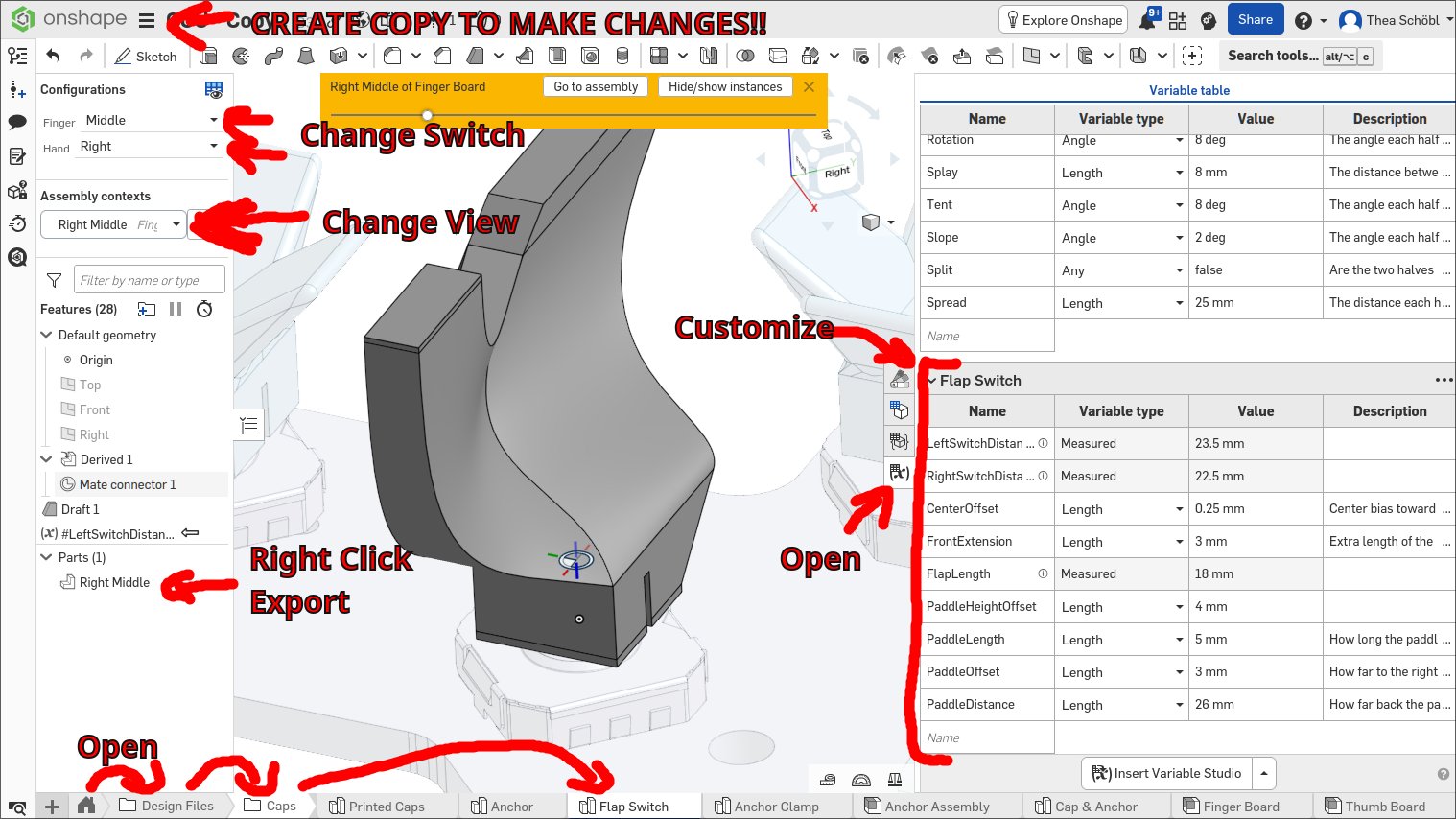 CCU/CC2 Flap Switch (Parametric/Customizable) — thumbnail 2
