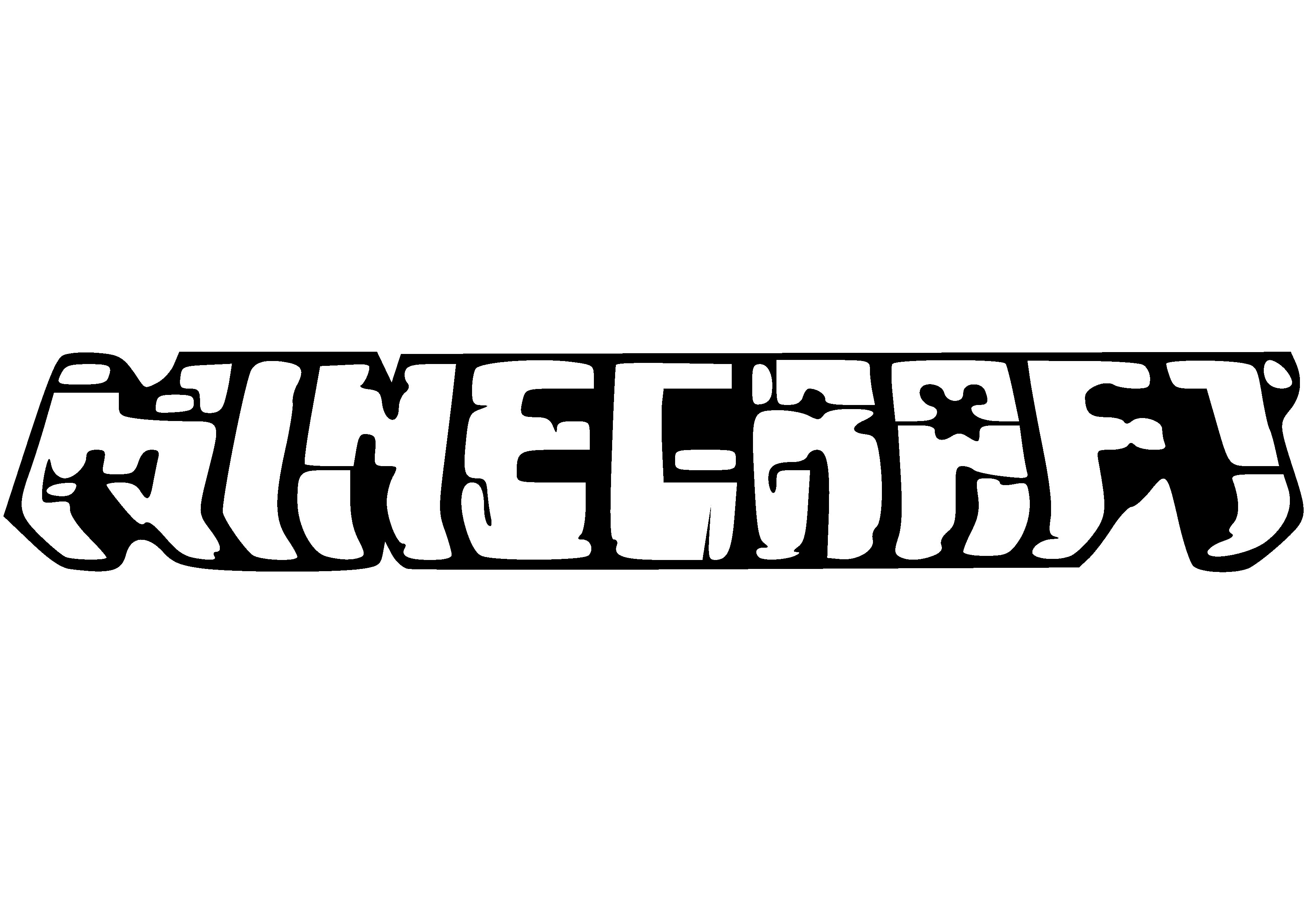 Minecraft Outlined Title Wall Art
