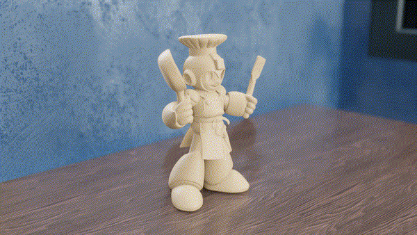Miniatura 3 do modelo 3D Chef Megaman