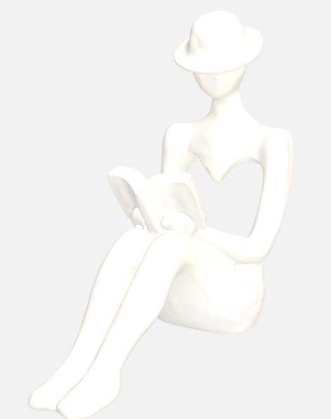 Reading statue