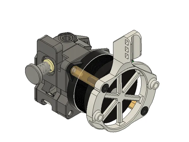 EBB36 Mount with Cable Strain Relief for the Hummingbird extruder