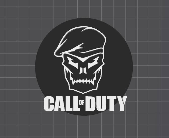 Call of Duty CoD Ghost Skull Logo - Desk & Wall Display