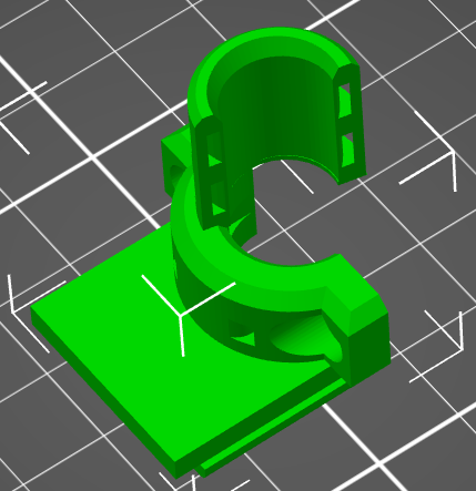 Big Einsy Extruder cable cover with zip-ties and support