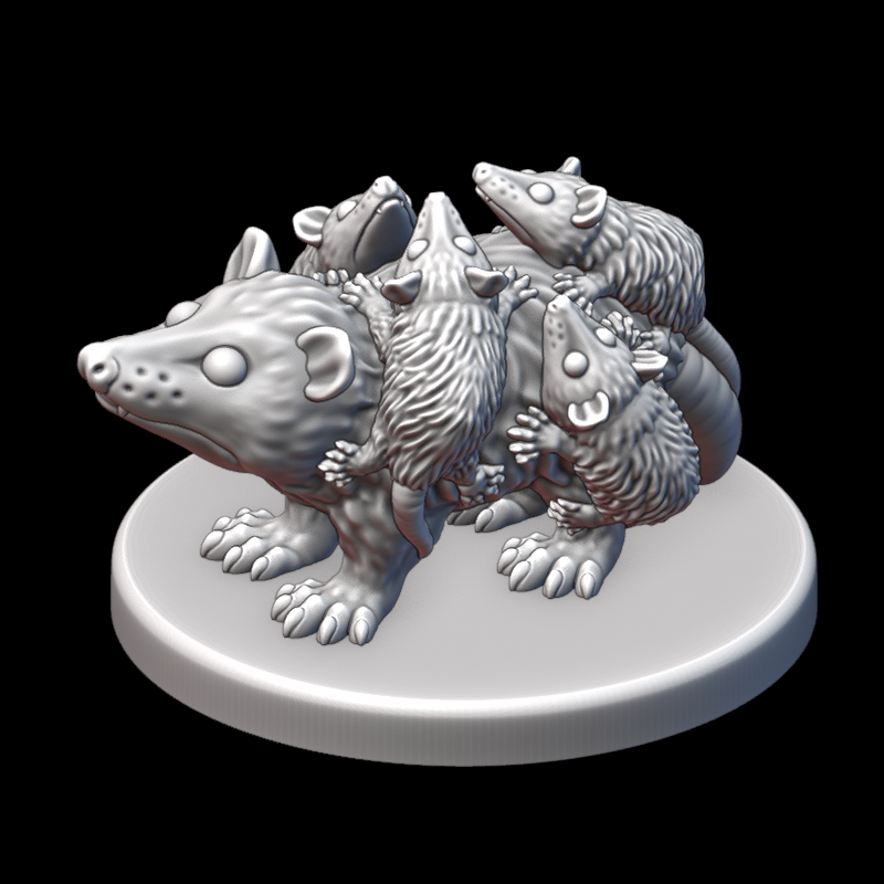 Miniatura 2 do modelo 3D Opossums!