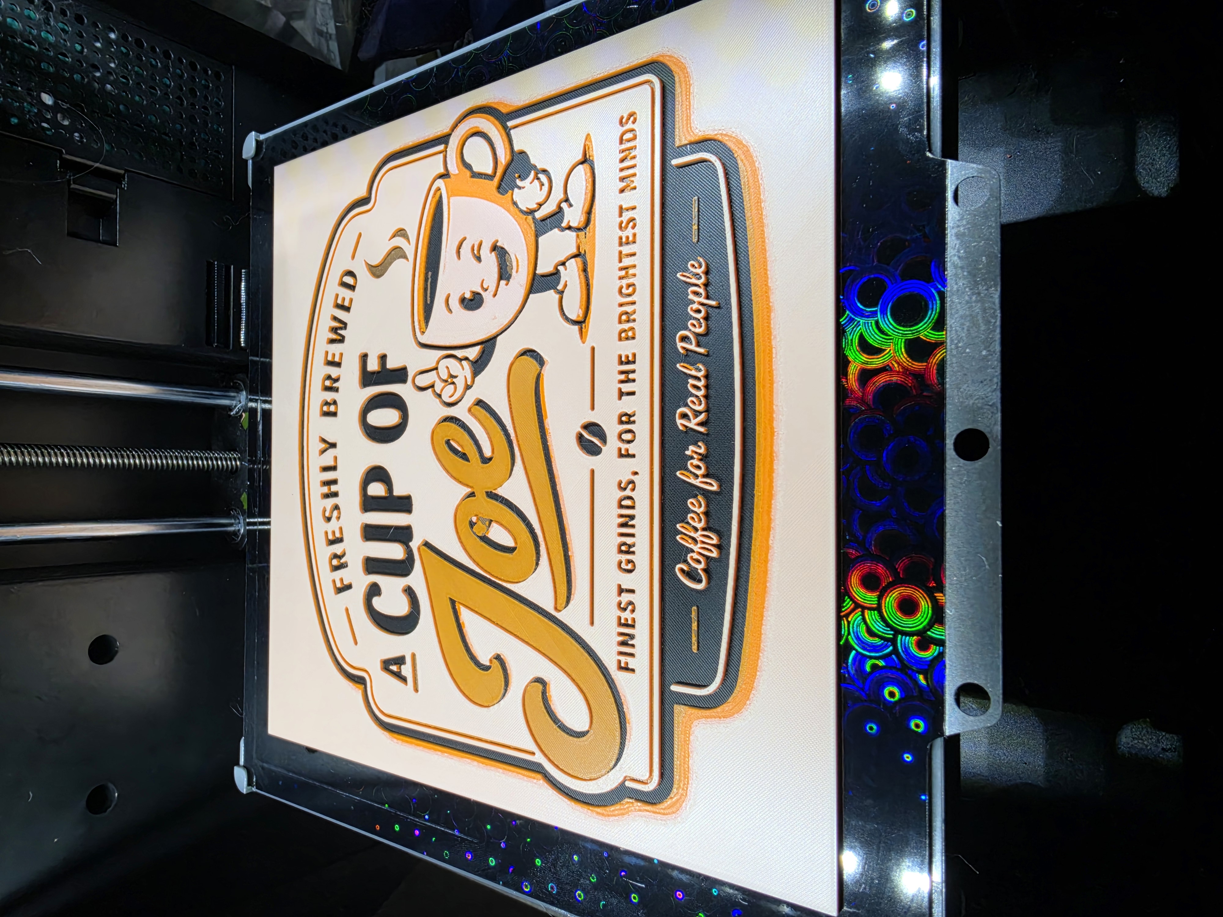 Cup of Joe Coffee Sign (Hueforge)