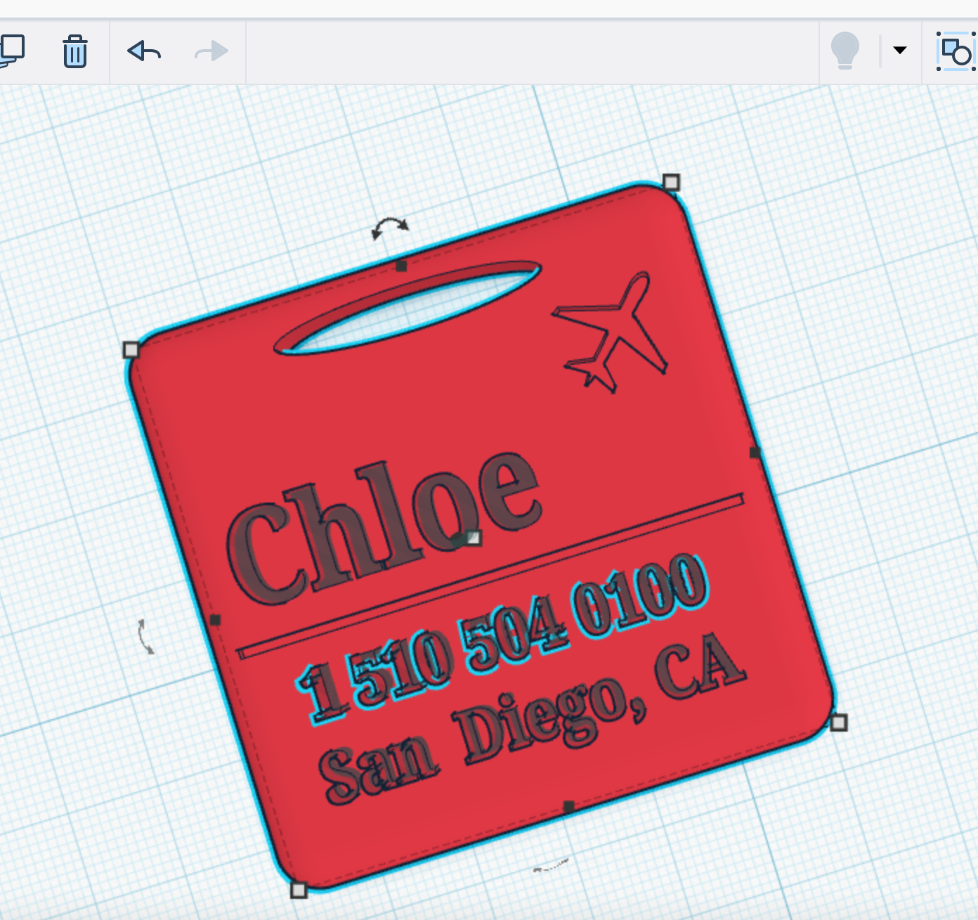 Name tag for luggage