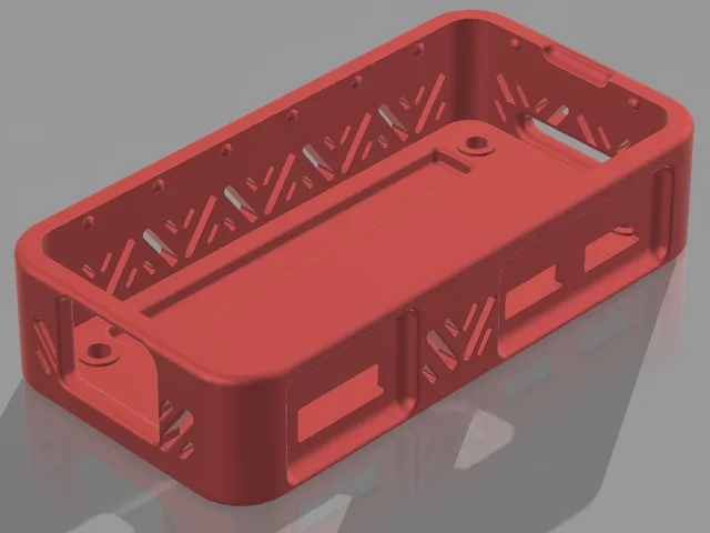 Raspberry Pi Zero 2 W case (taller version for heatsinks)